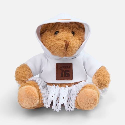 Мягкая игрушка «Мишка Cuddleton» в белом худи фото 14