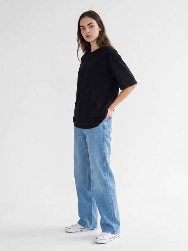 Футболка Oversize Premium 210, черная фото 9