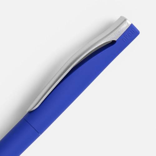 Ручка шариковая Pin Soft Touch, синяя фото 4 Ручка шариковая Pin Soft Touch, синяя фото 4