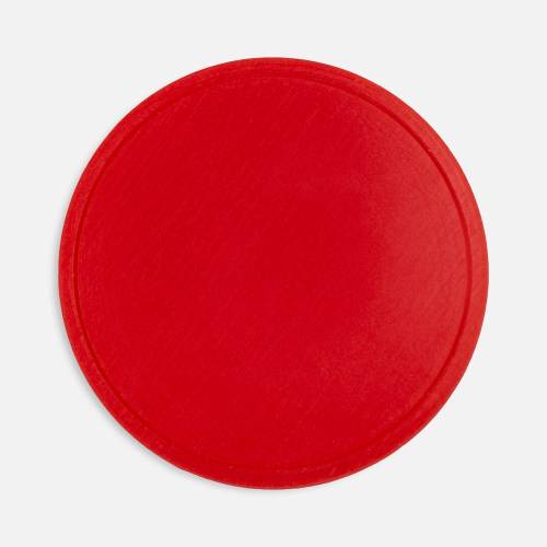 Лейбл из ПВХ Dzeta Round, L, красный