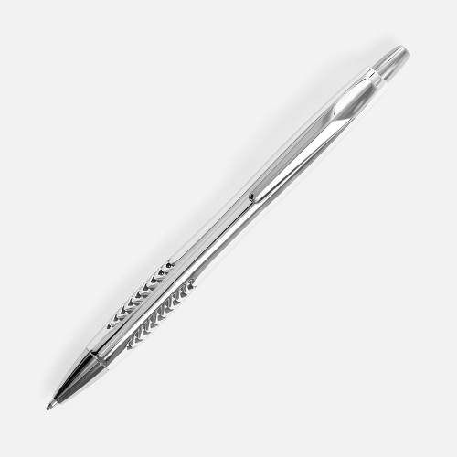 Ручка шариковая Barracuda, серебристая фото 3 Ручка шариковая Barracuda, серебристая фото 3