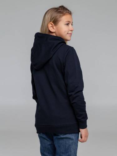 Толстовка с капюшоном детская Kirenga Kids, темно-синяя фото 12 Толстовка с капюшоном детская Kirenga Kids, темно-синяя фото 12