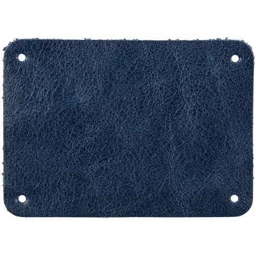 Лейбл кожаный Beta, XL, синий Лейбл кожаный Beta, XL, синий