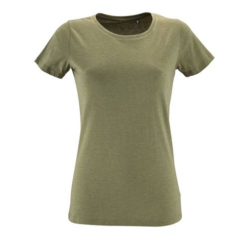 Футболка женская Regent Fit Women, меланж хаки фото 2 Футболка женская Regent Fit Women, меланж хаки фото 2