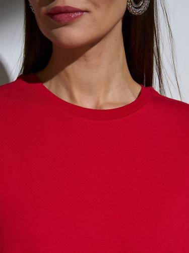 Футболка Oversize Premium, красная фото 3