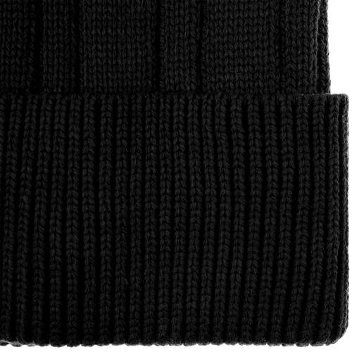 Шапка Knit Beat, черная фото 4 Шапка Knit Beat, черная фото 4