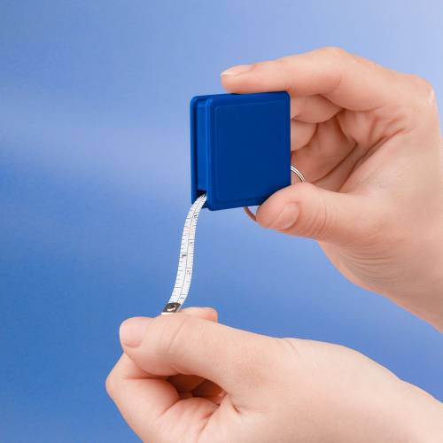 Брелок с рулеткой Square, ver.2, синий фото 6
