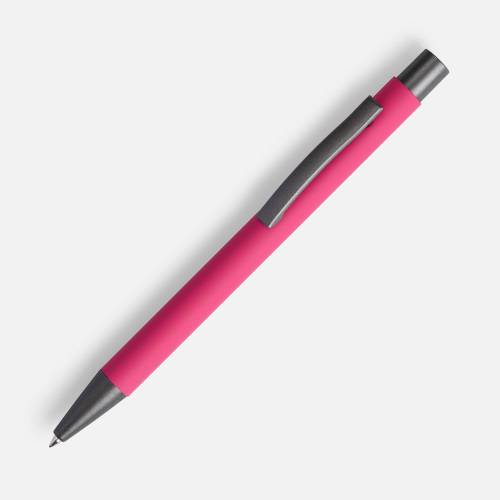 Ручка шариковая Atento Soft Touch, розовая фото 2