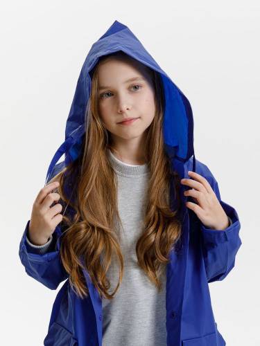 Дождевик детский RainDrop Kids, ярко-синий фото 17
