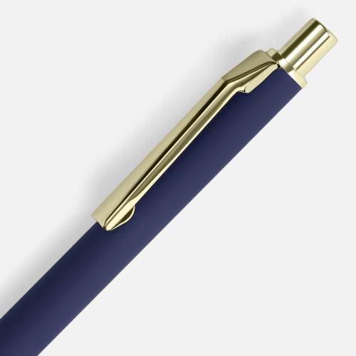 Ручка шариковая Lobby Soft Touch Gold, синяя фото 4 Ручка шариковая Lobby Soft Touch Gold, синяя фото 4