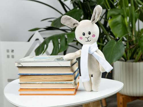 Мягкая игрушка Beastie Toys, заяц с белым шарфом фото 6 Мягкая игрушка Beastie Toys, заяц с белым шарфом фото 6
