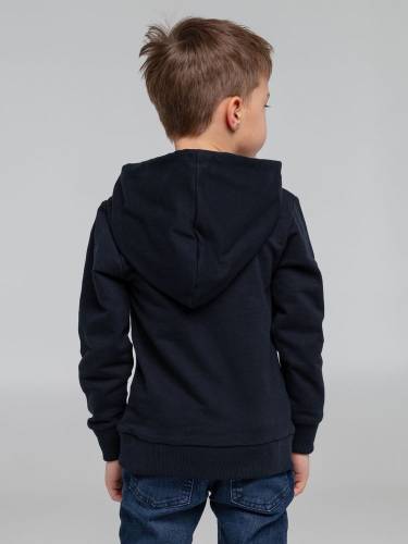 Толстовка с капюшоном детская Kirenga Kids, темно-синяя фото 9 Толстовка с капюшоном детская Kirenga Kids, темно-синяя фото 9