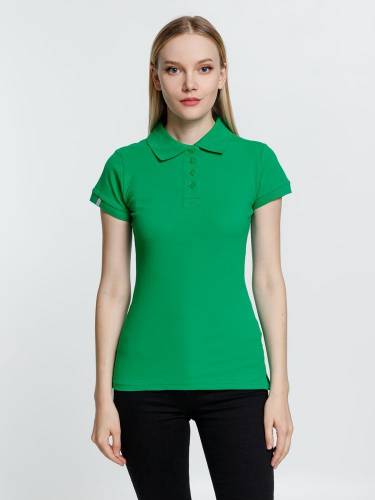 Рубашка поло женская Virma Premium Lady, зеленая фото 8