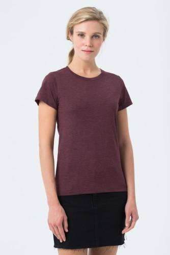 Футболка женская Regent Fit Women, бордовый меланж фото 5 Футболка женская Regent Fit Women, бордовый меланж фото 5