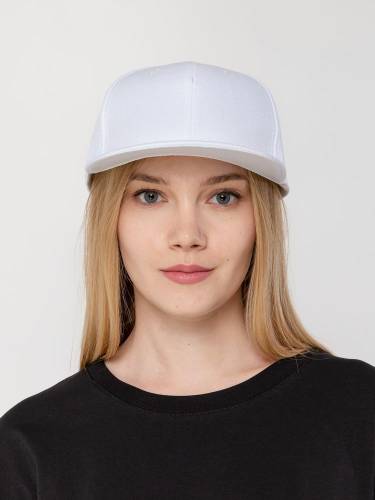 Бейсболка Snapback с прямым козырьком, белая фото 6 Бейсболка Snapback с прямым козырьком, белая фото 6