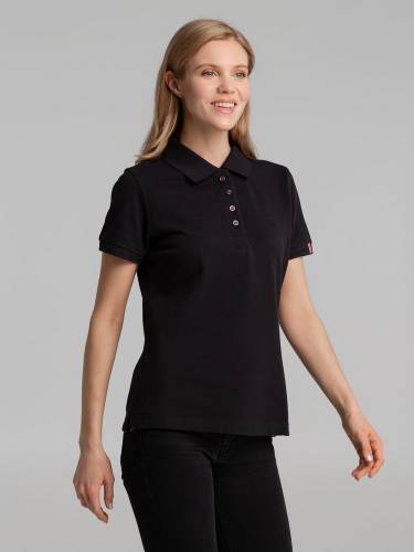 Рубашка поло женская Avon Ladies, черная фото 6