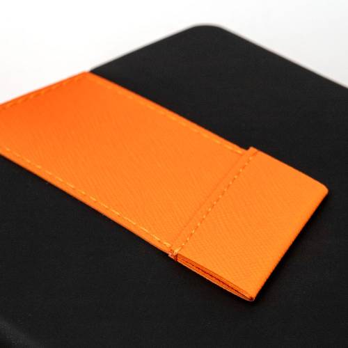 Ежедневник Bookmark, недатированный, черный с оранжевым фото 6