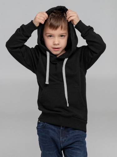 Толстовка с капюшоном детская Kirenga Kids, черная фото 10 Толстовка с капюшоном детская Kirenga Kids, черная фото 10