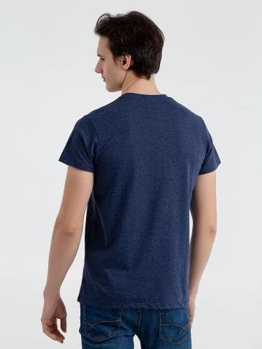 Футболка мужская Regent Fit 150, синий меланж фото 4 Футболка мужская Regent Fit 150, синий меланж фото 4