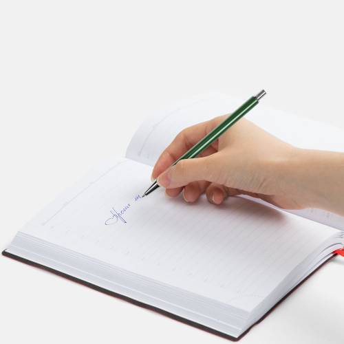 Ручка шариковая Slim Beam, зеленая фото 4 Ручка шариковая Slim Beam, зеленая фото 4