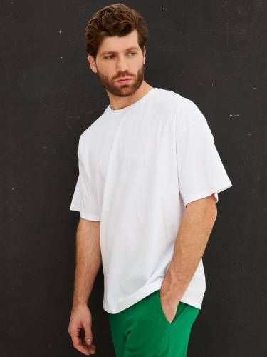 Футболка Oversize Premium, белая фото 3