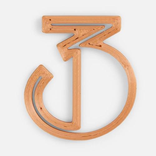 Подвеска Symbol, 3D-печать на заказ, цифра 3 фото 2
