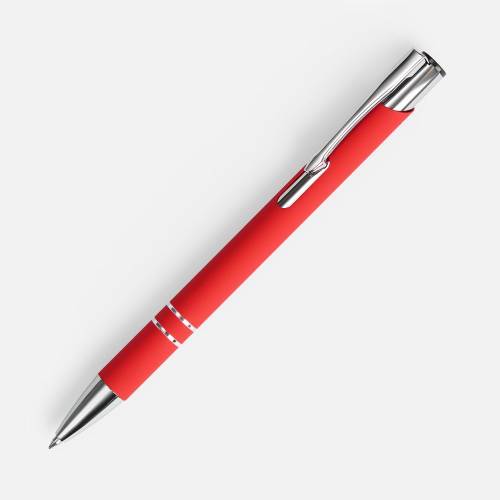 Ручка шариковая Keskus Soft Touch, красная фото 2 Ручка шариковая Keskus Soft Touch, красная фото 2