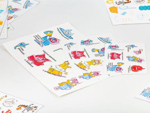 Наклейки бумажные Sticker Pack на заказ, S фото 3 Наклейки бумажные Sticker Pack на заказ, S фото 3