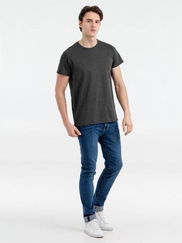 Футболка мужская Regent Fit 150, черный меланж фото 5 Футболка мужская Regent Fit 150, черный меланж фото 5