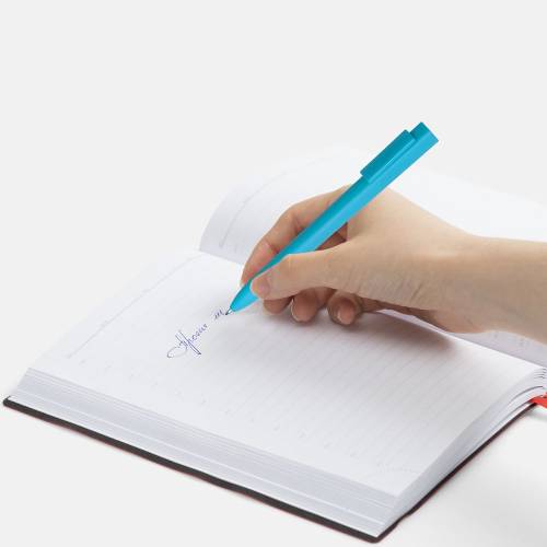 Ручка шариковая Swiper SQ Soft Touch, голубая фото 5