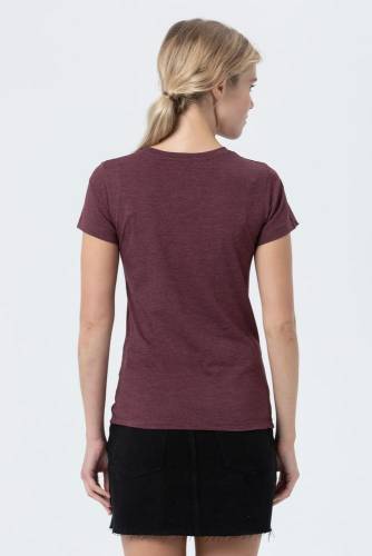 Футболка женская Regent Fit Women, бордовый меланж фото 6 Футболка женская Regent Fit Women, бордовый меланж фото 6
