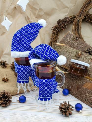 Шарфик на игрушку Dress Cup, синий фото 4 Шарфик на игрушку Dress Cup, синий фото 4