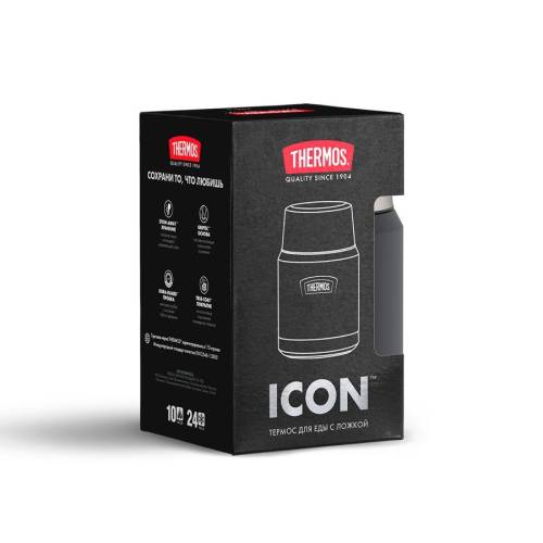 Термос для еды Icon 470, черный фото 9