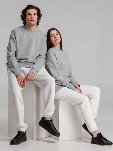 Свитшот унисекс BNC Inspire (Organic), серый меланж фото 15