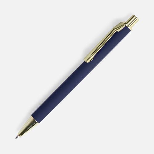 Ручка шариковая Lobby Soft Touch Gold, синяя фото 2 Ручка шариковая Lobby Soft Touch Gold, синяя фото 2
