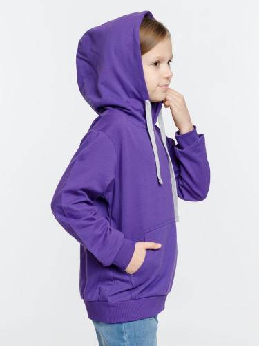 Толстовка с капюшоном детская Kirenga Kids, фиолетовая фото 9 Толстовка с капюшоном детская Kirenga Kids, фиолетовая фото 9