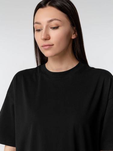 Футболка оверсайз женская Boxy Women, черная фото 7 Футболка оверсайз женская Boxy Women, черная фото 7