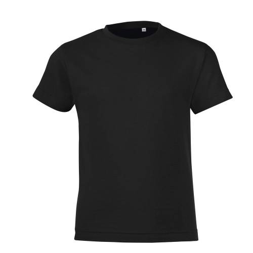 Футболка детская Regent Fit Kids, черная фото 2 Футболка детская Regent Fit Kids, черная фото 2