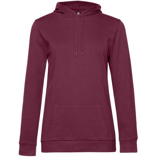 Толстовка с капюшоном женская Hoodie, бордовая фото 2 Толстовка с капюшоном женская Hoodie, бордовая фото 2