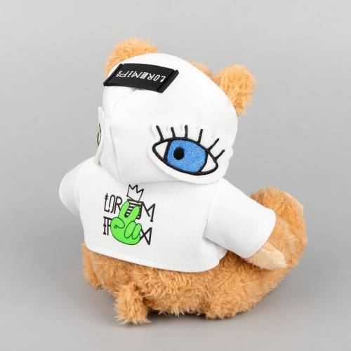 Мягкая игрушка «Мишка Cuddleton» в белом худи фото 13