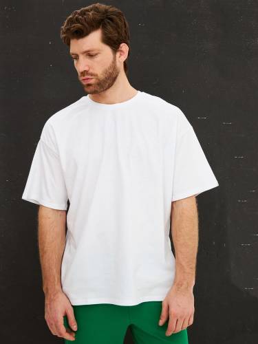 Футболка Oversize Premium, белая фото 2