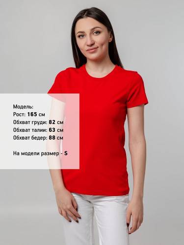Футболка женская T-bolka Stretch Lady, красная фото 5 Футболка женская T-bolka Stretch Lady, красная фото 5