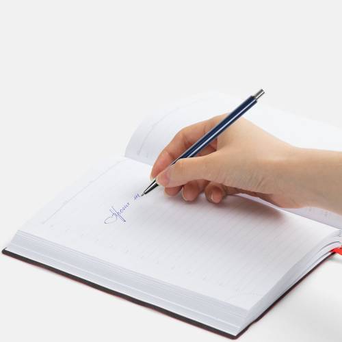 Ручка шариковая Slim Beam, синяя фото 4 Ручка шариковая Slim Beam, синяя фото 4