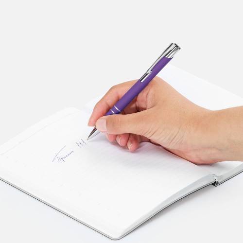 Ручка шариковая Keskus Soft Touch, фиолетовая фото 6 Ручка шариковая Keskus Soft Touch, фиолетовая фото 6