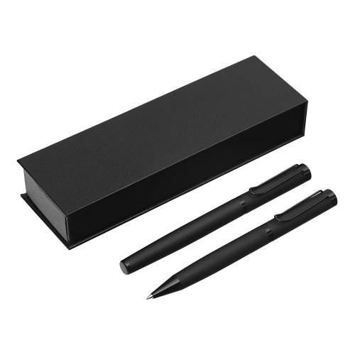 Подарочный набор из 2-х ручек Black Lama soft-touch фото 2