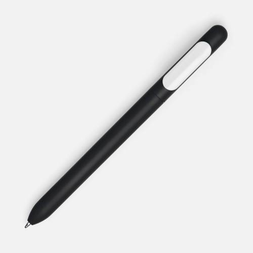 Ручка шариковая Swiper Soft Touch, черная с белым фото 3 Ручка шариковая Swiper Soft Touch, черная с белым фото 3