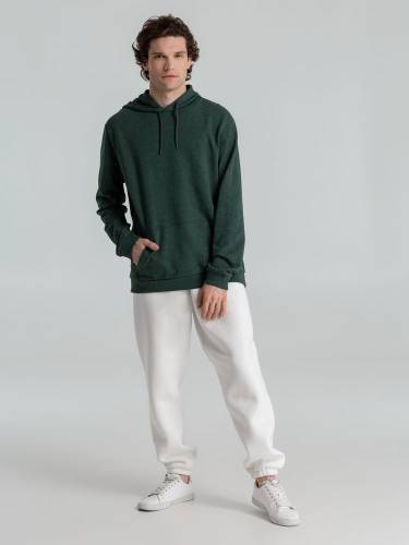 Толстовка с капюшоном унисекс Hoodie, темно-зеленый меланж фото 12 Толстовка с капюшоном унисекс Hoodie, темно-зеленый меланж фото 12