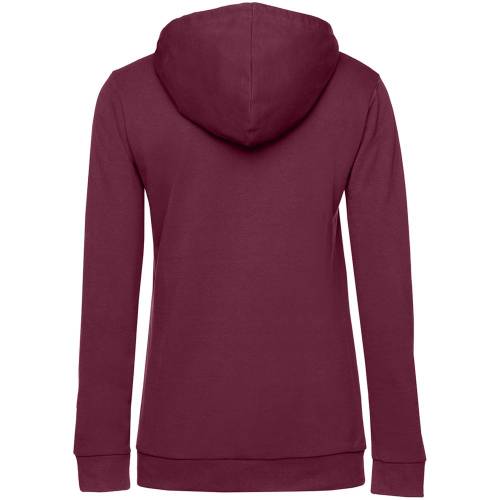 Толстовка с капюшоном женская Hoodie, бордовая фото 3 Толстовка с капюшоном женская Hoodie, бордовая фото 3