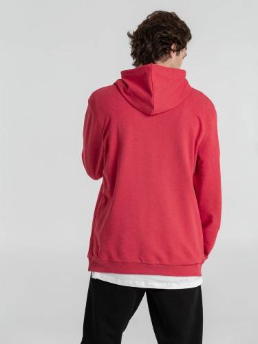 Толстовка с капюшоном унисекс Hoodie, красный меланж фото 8