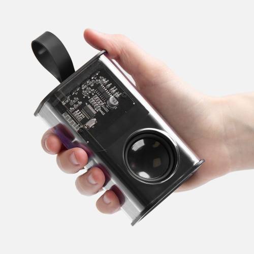 Bluetooth-колонка с подсветкой Groove, серая фото 7 Bluetooth-колонка с подсветкой Groove, серая фото 7